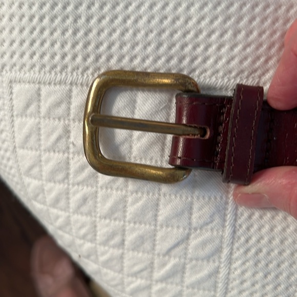 SMATHERS & BRANSON NEEDLEPOINT AND LEATHER BELT—SHRIMP AND COCKTAILS - Picture 5 of 5